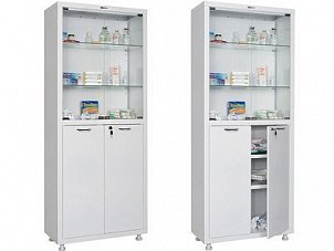 Шкаф для медикаментов и инструментов HILFE МД 2 1670/SG